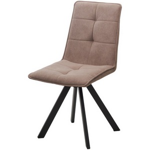 Изображение товара Стул BRONX, 360 град. поворот. B5 Капучино, велюр / черный каркас, М-City