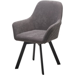 Изображение товара Стул JET 360 град. поворот. B28 Темно-серый, велюр / черный каркас, М-City