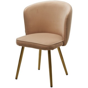 Изображение товара Стул МОНЕ ZIZI 605 Латте, велюр / Золотой каркас