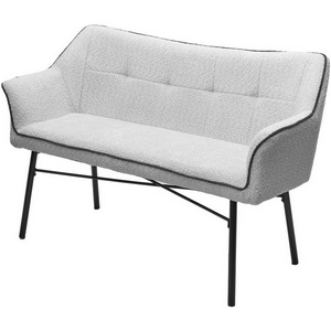 Изображение товара Скамья BERGAMO UF998-14 светло-серый, букле / UF998-16 темно-серый / Товарный знак DISAUR (850-36772)