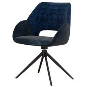 Изображение товара Стул BERRIES 360 град., Зеленый Loris-39, велюр/темно-зеленый 7525-156, велюр/ черный каркас, DISAUR (850-36781)