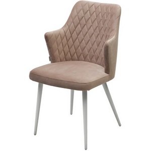 Изображение товара Стул HERMAN БЕЖЕВЫЙ #5, велюр / белый каркас