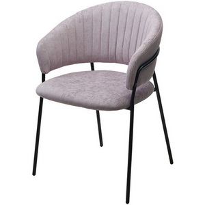 Изображение товара Стул ГЕММА, цвет RAIN 10 lavanda, велюр / черный каркас