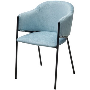 Изображение товара Стул ДИЛЛ, цвет RAIN 7 бриз, велюр / черный каркас