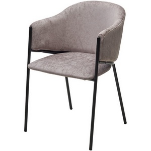 Изображение товара Стул ДИЛЛ, цвет RAIN 11 капучино, велюр / черный каркас