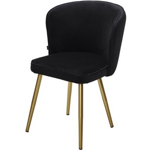 Изображение товара Стул МОНЕ ZIZI 521 Черный, велюр / Золотой каркас