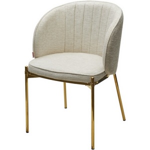 Изображение товара Стул DIANA Modica-40 бежево-белый, ткань / золотой каркас