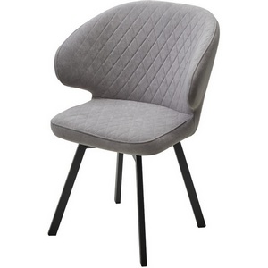 Изображение товара Стул ХИЛТОН 360 град., цвет B22 Серый, велюр / черный каркас