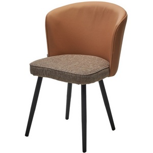 Изображение товара Стул МОНЕ MELANGE 290 рогожка / ENZO 210 экокожа / Черный каркас