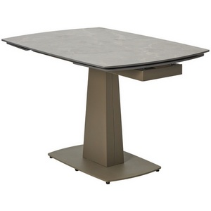 Изображение товара Стол с боковыми вставками на 8 персон BALDE 140 MATT LATTE STONE SOLID CERAMIC/TAUPE (прямоугольная столешница)