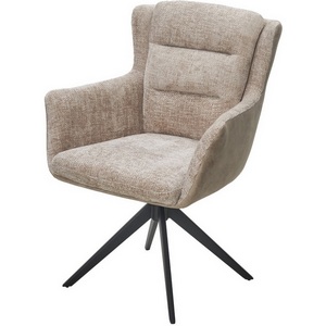 Изображение товара Стул GARLAND 360 град. поворот. HAGA-30 Бежевый, ткань/ GINO-101 Бежевый, ткань/ Черный