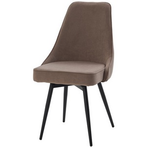 Изображение товара Стул БЕРТИ 360 град. поворот. B5 Капучино, велюр / черный каркас 64736