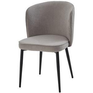 Изображение товара Стул МИЛАНО цвет B22 Серый, велюр / черный каркас 64751