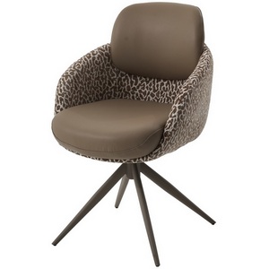 Изображение товара Стул ГРЕЙС (GRACE) 360 град. цвет ТЕМНЫЙ ЛАТТЕ 36-14 / HUNTER-400, экокожа/ ткань / ЛАТТЕ, ®DISAUR 64846