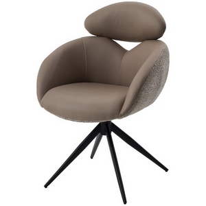 Изображение товара Стул ГУННАР (GUNNAR) 360 град, цвет БЕЖЕВЫЙ VEGA-11 / MIAMI-160, ткань / ЧЕРНЫЙ каркас, ®DISAUR 64847