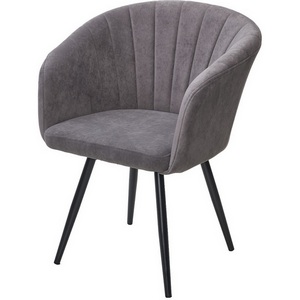 Изображение товара Стул RUNA, 360 град. поворот. B28 Темнор-серый, велюр / черный каркас, М-City