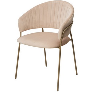 Изображение товара Стул ГЕММА, цвет H-06 Бежевый, велюр / шампань каркас М-City (арт.)
