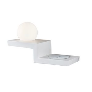 Изображение товара Настенный светодиодный светильник с полкой, беспроводным ЗУ IP20 Mantra Zanzibar 6751 в форме шара