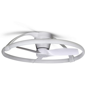 Изображение товара Люстра потолочная с пультом диаметром 30 см светодиодная с вентилятором пультом и управлением смартфоном голосовым регулировкой цветовой температуры Mantra Nepal 7801 (Умный дом)