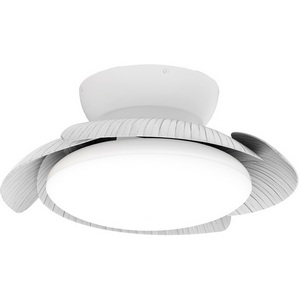 Изображение товара Люстра потолочная с пультом диаметром 45 см с пультом светодиодная с вентилятором Mantra Aloha 8233