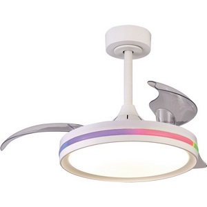Изображение товара Люстра потолочная с арматурой из пластика вентилятор RGB LED с ПДУ Mantra North 8729
