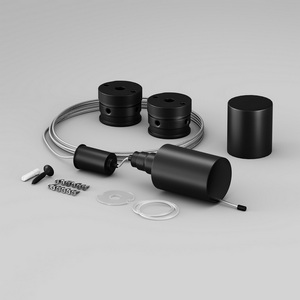 Изображение товара Набор для вертикального подвесного монтажа Nemo D18 черный Maytoni Круглый 360° 201149