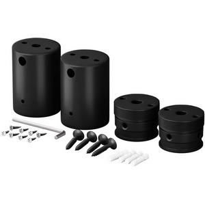 Изображение товара Набор для двухстороннего накладного монтажа Nemo D18 черный Maytoni Круглый 360° 201154