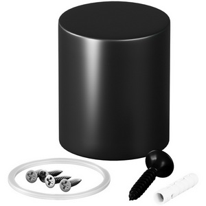 Изображение товара Торцевая металлическая заглушка Nemo черный Maytoni Круглый 360° 20317