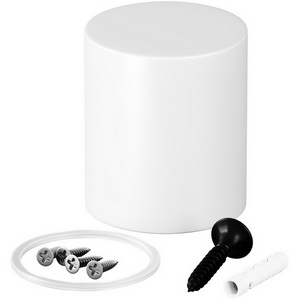 Изображение товара Торцевая металлическая заглушка Nemo белый Maytoni Круглый 360° 20318