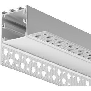Изображение товара Алюминиевый профиль световая линия встраиваемый под гипсокартон скрытого монтажа 59x59 серебро, 2 м, ALM-5959-S-2M Maytoni 636014