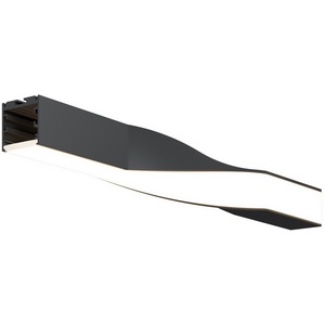 Изображение товара Радиусный профиль 35x35 Twist левый черный Maytoni ALM-3535R-B-TL-90°-0.4M