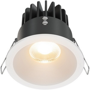 Изображение товара Точечный светильник круглый влагозащищенный IP65 светодиодный встраиваемый Maytoni Zoom DL034-01-12W2.7K-W