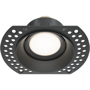 Изображение товара Точечный светильник встраиваемый ip20 круглый под гипсокартон Dot GU10 1x50Вт Maytoni Technical DL042-01-RD-B