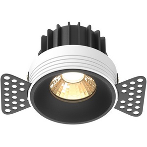 Изображение товара Встраиваемый светильник круглый под гипсокартон светодиодный Maytoni Round DL058-12W2.7K-TRS-B