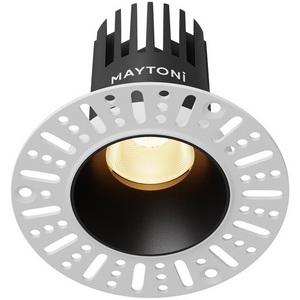 Изображение товара Встраиваемый светильник круглый под гипсокартон светодиодный Maytoni Dip DL119-10W-2.7K-TRS-B