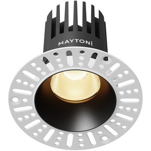 Изображение товара Точечный светильник встраиваемый мощностью 15 вт круглый под гипсокартон светодиодный Maytoni Dip DL121-15W-2.7K-TRS-B