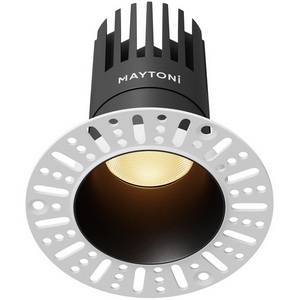 Изображение товара Точечный светильник алюминиевые круглый под гипсокартон светодиодный Maytoni Dip DL122-15W-2.7K-TRS-B