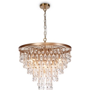 Изображение товара Подвесная каскадная люстра хрустальная Maytoni Linn MOD091PL-09G с подвесками