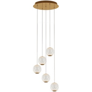 Изображение товара Подвесной светодиодный светильник Maytoni Sapphire MOD293PL-L30BS3K шарики