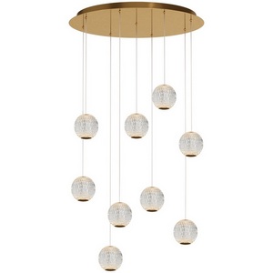 Изображение товара Подвесной светодиодный светильник Maytoni Sapphire MOD293PL-L56BS3K шарики