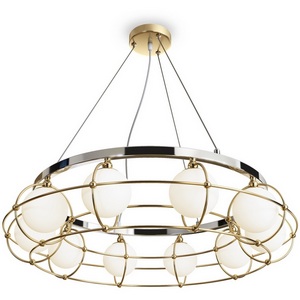 Изображение товара Подвесная люстра Maytoni Carcass MOD312PL-10GCH шарики