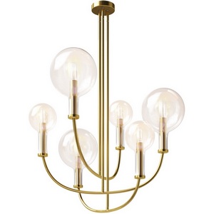 Изображение товара Потолочная люстра для гостиной в стиле модерн на штанге Maytoni Status MOD333PL-06BS шарики