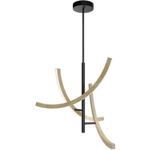 Изображение товара Потолочная светодиодная люстра на штанге Maytoni Wabi MOD428PL-L27BK