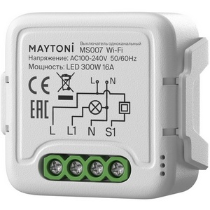 Изображение товара Wi-Fi выключатель одноканальный 250Вт Maytoni Lighting control MS007
