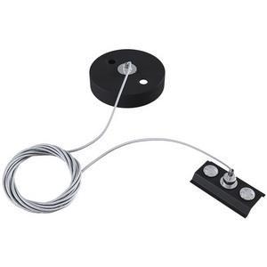 Изображение товара Подвес тросовый 1шт черный (однофазный) Maytoni Technical Accessories for tracks Unity TRA001CW-11B