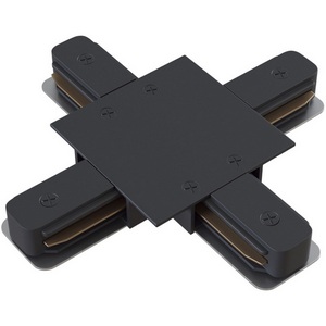 Изображение товара Коннектор Х-образный встраиваемый черный (однофазный) Maytoni Technical Accessories for tracks Unity TRA002CX-11B