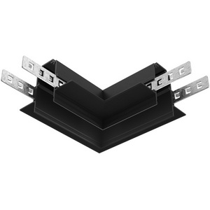 Изображение товара Коннектор угловой Exility встраиваемый под ГКЛ 12,5мм, черный Maytoni Accessories for tracks Exility TRA034CL-42.12B