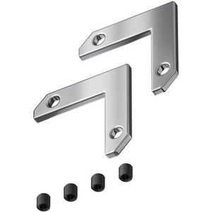 Изображение товара Комплект уголков 90° горизонтальных (2 соединителя + 4 винта) для профиля TRA034MP-2S-1 (магнитный) Maytoni Technical Accessories for tracks Exility TRA034CL-MP-1