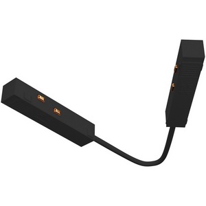 Изображение товара Коннектор питания угловой 15см черный (магнитный) Maytoni Technical Accessories for tracks Exility TRA034CPC-42B-15