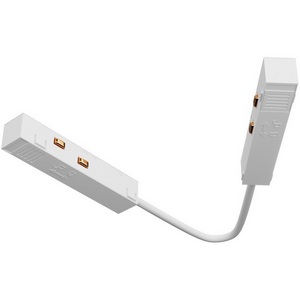 Изображение товара Коннектор питания угловой 15 см белый (магнитный) Maytoni Technical Accessories for tracks Exility TRA034CPC-42W-15